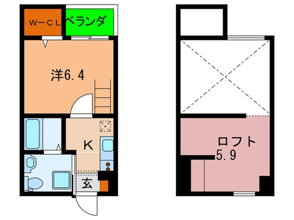 ユースビレッジ神戸長田の物件間取画像